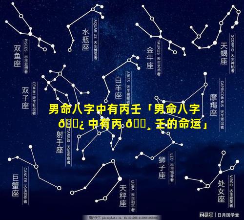 男命八字中有丙壬「男命八字 🌿 中有丙 🕸 壬的命运」